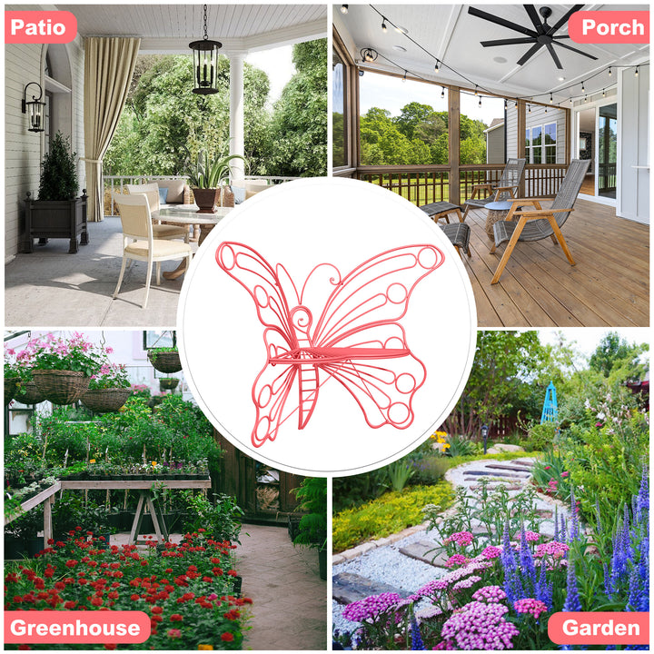 50" Butterfly-Design Cast Iron Outdoor Bench – Heavy-Duty Weatherproof Patio Seat with Rust-Resistant Finish (Garden & Yard)