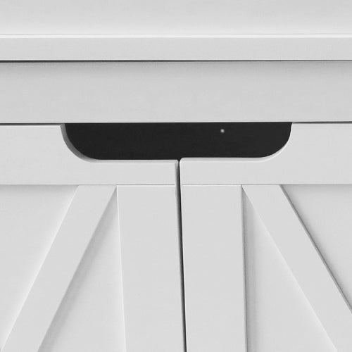 HLR® Hidden Flip-Top Cat Litter Box Furniture Wooden Enclosure Spacious for Medium & Large Cats