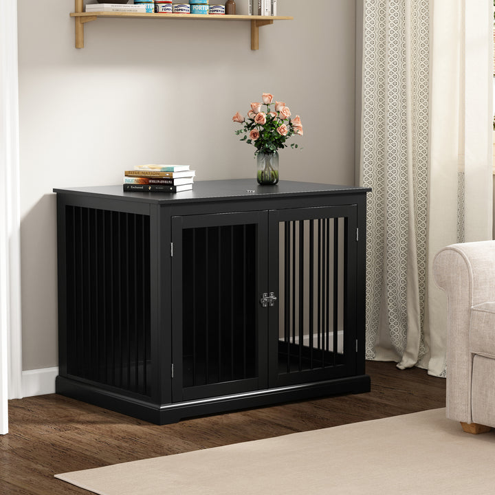 HLR® 39" Wooden Heavy Duty Dog Crate Furniture Decorative End Table for Large Dog Kennel with Sturdy Construction for Indoor & Outdoor