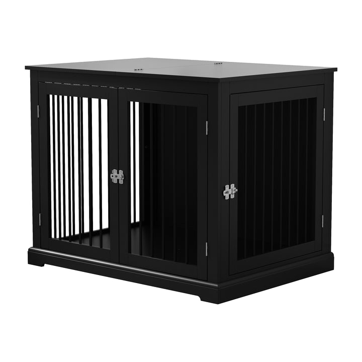 HLR® 39" Wooden Heavy Duty Dog Crate Furniture Decorative End Table for Large Dog Kennel with Sturdy Construction for Indoor & Outdoor