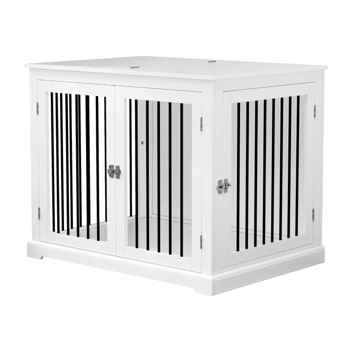 HLR® 39" Wooden Heavy Duty Dog Crate Furniture Decorative End Table for Large Dog Kennel with Sturdy Construction for Indoor & Outdoor